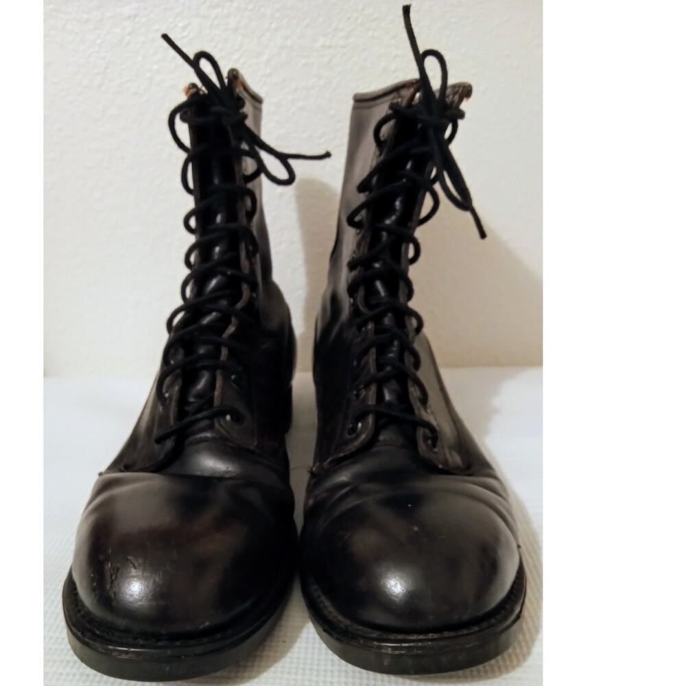RARE VTG 1970 US Military Combat Boots Addison Shoe Co Goodyear Punk SZ 10.5 XN